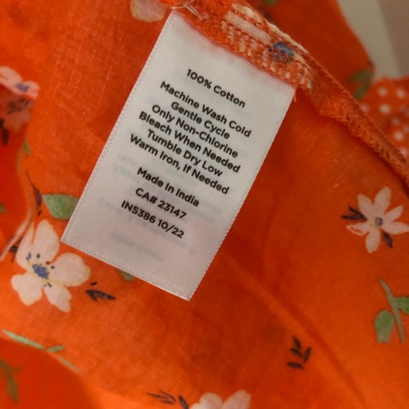 Talbots Floral 100% cotton Button Up | Size XL - Picture 4 of 5